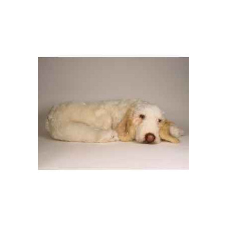 Animaux-Bois-Animaux-Bronzes propose Chien Spinone italien 85 cm peluche animaux allongés réaliste Piutre 2262