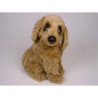 Animaux-Bois-Animaux-Bronzes propose Chien Cocker 40 cm assis peluche réaliste Piutre 3202