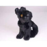 Animaux-Bois-Animaux-Bronzes propose Chien Schnauzer noir 28 cm assis peluche réaliste Piutre 1315