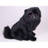 Animaux-Bois-Animaux-Bronzes propose Chien Chow chow noir 50 cm assis peluche réaliste Piutre 3347