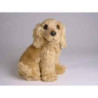 Animaux-Bois-Animaux-Bronzes propose Chien Cocker 28 cm assis peluche réaliste Piutre 1310