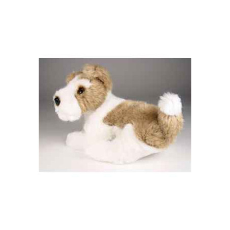 Animaux-Bois-Animaux-Bronzes propose Chien Fox terrier 30 cm peluche réaliste Piutre 3278