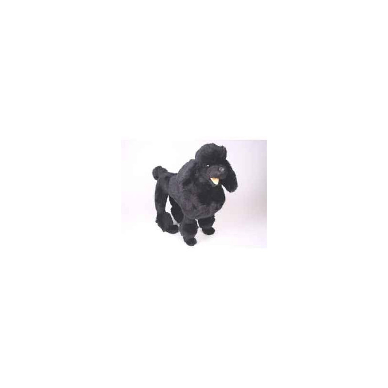 Animaux-Bois-Animaux-Bronzes propose Chien caniche noir 60 cm peluche animaux debout réaliste Piutre 251