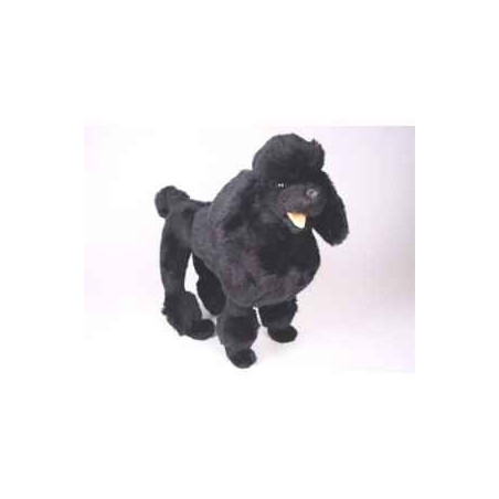 Animaux-Bois-Animaux-Bronzes propose Chien caniche noir 60 cm peluche animaux debout réaliste Piutre 251