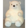 Décors Animaux peluche Peluche ours blanc 80 cm Piutre -G022