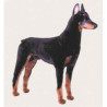 Animaux-Bois-Animaux-Bronzes propose Chien Doberman 100 cm peluche animaux debout réaliste Piutre 265