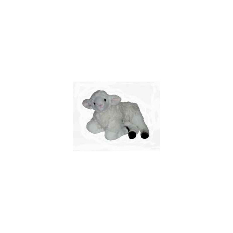  Animaux de la ferme Agneau 50 cm peluche animaux allongés réaliste Piutre 725