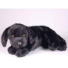 Animaux-Bois-Animaux-Bronzes propose Chien Labrador retriever noir 40 cm peluche animaux allongés réaliste Piutre 3341