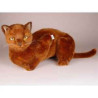 Animaux-Bois-Animaux-Bronzes propose Chat burmese 40 cm peluche animaux allongés réaliste Piutre