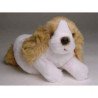 Animaux-Bois-Animaux-Bronzes propose Chien Mascot cocker 20 cm peluche animaux allongés réaliste Piutre 4244