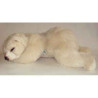 Décoration animaux Ours polaire 65 cm peluche animaux allongés réaliste Piutre 2122