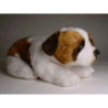 Animaux-Bois-Animaux-Bronzes propose Chien Saint bernard 35 cm peluche animaux allongés réaliste Piutre 2297