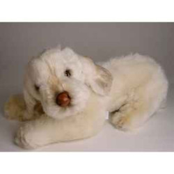 Animaux-Bois-Animaux-Bronzes propose Chien Spinone italien 45 cm peluche animaux allongés réaliste Piutre 2263