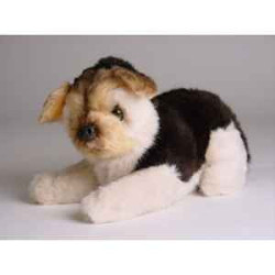 Animaux-Bois-Animaux-Bronzes propose Chien Mascot berger allemand 20 cm peluche animaux allongés réaliste Piutre 4252