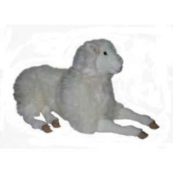  Animaux de la ferme Mouton 100 cm peluche animaux allongés réaliste Piutre 2407