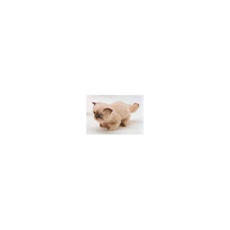 Animaux-Bois-Animaux-Bronzes propose Chat persan Coulorpoint 20 cm peluche animaux debout réaliste Piutre