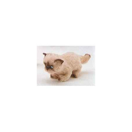 Animaux-Bois-Animaux-Bronzes propose Chat persan Coulorpoint 20 cm peluche animaux debout réaliste Piutre