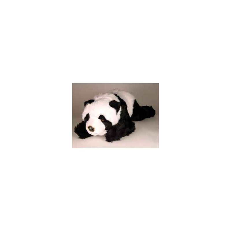 Décoration animaux Panda 50 cm peluche animaux allongés réaliste Piutre 2175