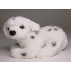 Animaux-Bois-Animaux-Bronzes propose Chien Mascotte dalmatien 20 cm peluche animaux allongés réaliste Piutre 4254