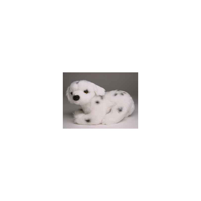 Peluche allongée mascotte dalmatien 20 cm Piutre   4254