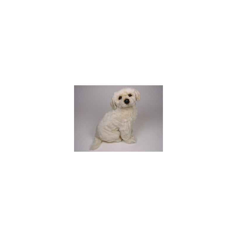 Animaux-Bois-Animaux-Bronzes propose Chien Berger de Maremme 45 cm assis peluche réaliste Piutre 3213