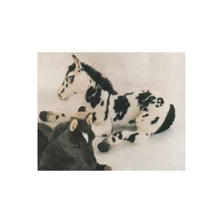  Cheval Poulain apaloosa 70 cm peluche animaux allongés réaliste Piutre 2708