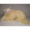Animaux-Bois-Animaux-Bronzes propose Chat angora beige 45 cm peluche animaux allongés réaliste Piutre