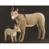  Cheval Âne 160 cm peluche animaux debout réaliste Piutre 2663