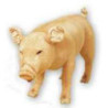  Animaux de la ferme Cochon 130 cm peluche animaux debout réaliste Piutre 2416