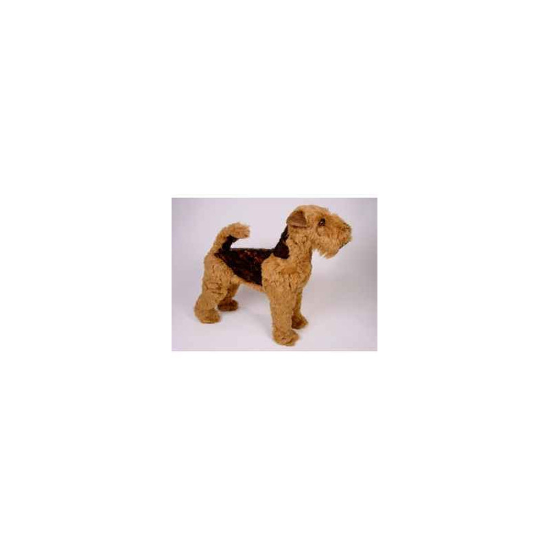 Animaux-Bois-Animaux-Bronzes propose Chien Welsh terrier 60 cm peluche animaux debout réaliste Piutre 1235
