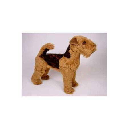 Animaux-Bois-Animaux-Bronzes propose Chien Welsh terrier 60 cm peluche animaux debout réaliste Piutre 1235