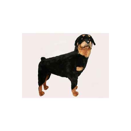 Animaux-Bois-Animaux-Bronzes propose Chien Rottweiller 100 cm peluche animaux debout réaliste Piutre 2256