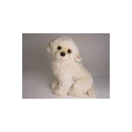 Animaux-Bois-Animaux-Bronzes propose Chien Berger de Maremme 35 cm assis peluche réaliste Piutre 3216