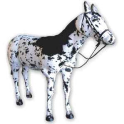  Cheval Cheval apaloosa 200 cm peluche animaux debout réaliste Piutre 2690