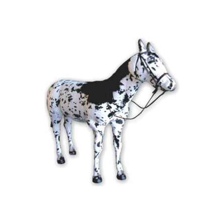 Peluche debout cheval apaloosa 200 cm Piutre   2690