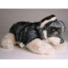 Peluche allongée loup caucasien 35 cm Piutre   1244