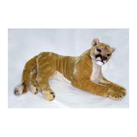 Peluche allongée puma 120 cm Piutre   2593