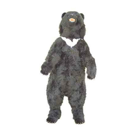 Décoration animaux Ours noir d'Asie 200 cm peluche animaux debout réaliste Piutre 2186