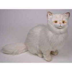 Animaux-Bois-Animaux-Bronzes propose Chat persan chinchilla beige 50 cm assis réaliste Piutre