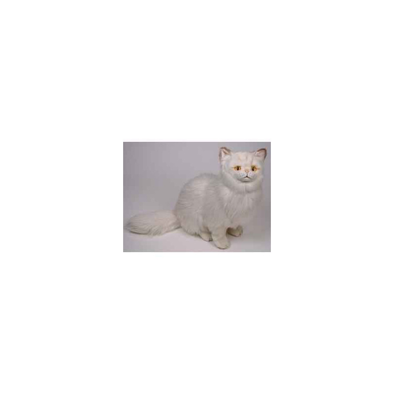Animaux-Bois-Animaux-Bronzes propose Chat persan chinchilla beige 50 cm assis réaliste Piutre