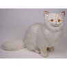 Animaux-Bois-Animaux-Bronzes propose Chat persan chinchilla beige 50 cm assis réaliste Piutre