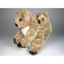 Décoration animaux Koala et son bébé 40 cm peluche réaliste Piutre 2672