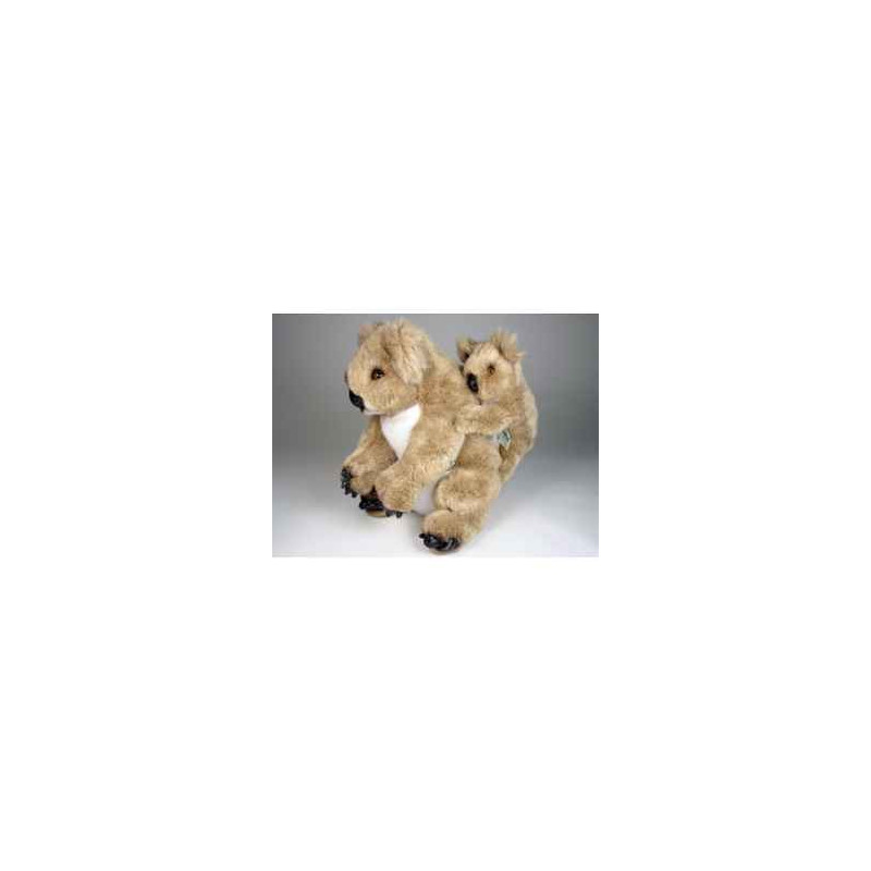 Décoration animaux Koala et son bébé 40 cm peluche réaliste Piutre 2672