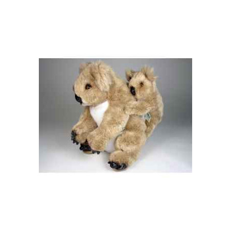 Décoration animaux Koala et son bébé 40 cm peluche réaliste Piutre 2672
