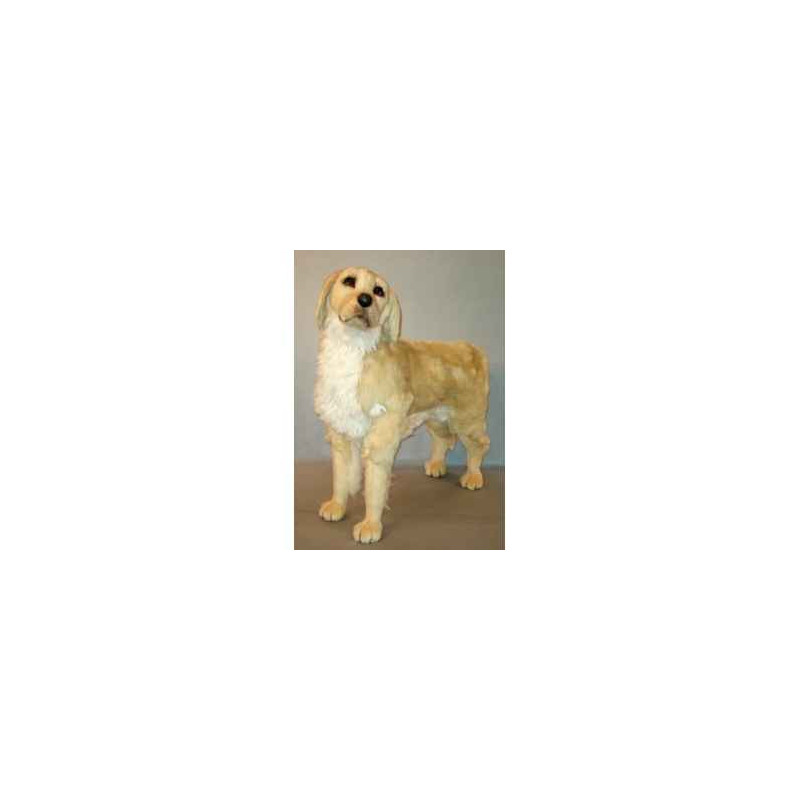 Animaux-Bois-Animaux-Bronzes propose Chien Golden retriever 90 cm peluche animaux debout réaliste Piutre 2200