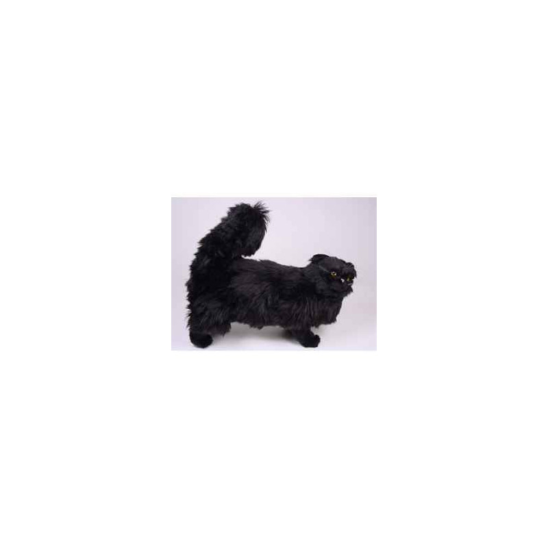 Animaux-Bois-Animaux-Bronzes propose Chat persan noir 50 cm peluche animaux debout réaliste Piutre