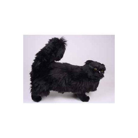 Animaux-Bois-Animaux-Bronzes propose Chat persan noir 50 cm peluche animaux debout réaliste Piutre