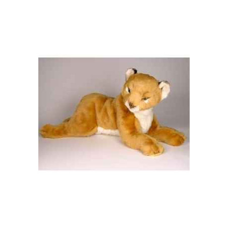 Peluche allongée lion 55 cm Piutre   2506