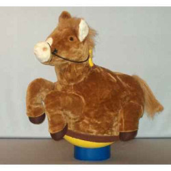 Décors Animaux peluche Peluche Magic cheval marron cm Piutre -G094