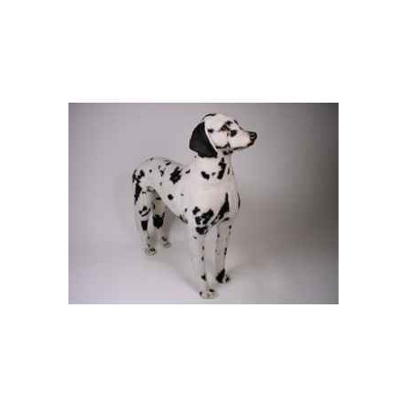 Animaux-Bois-Animaux-Bronzes propose Chien Dalmatien 80 cm peluche animaux debout réaliste Piutre 3240